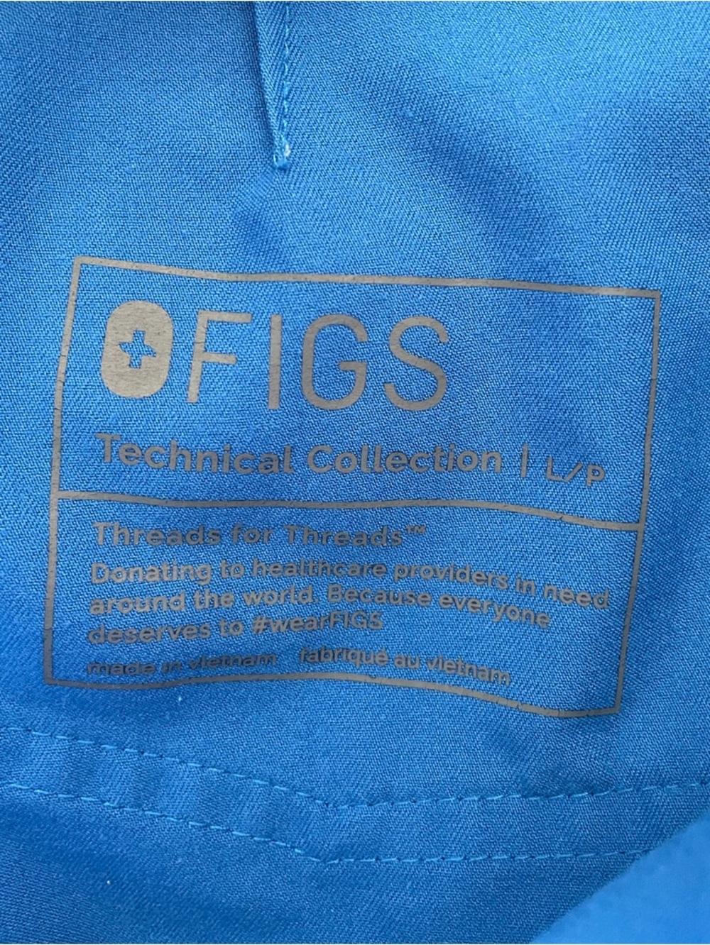 Figs Royal Blue Cargo Jogger with Drawstring scrub.
Size L petite - Picture 11 of 11